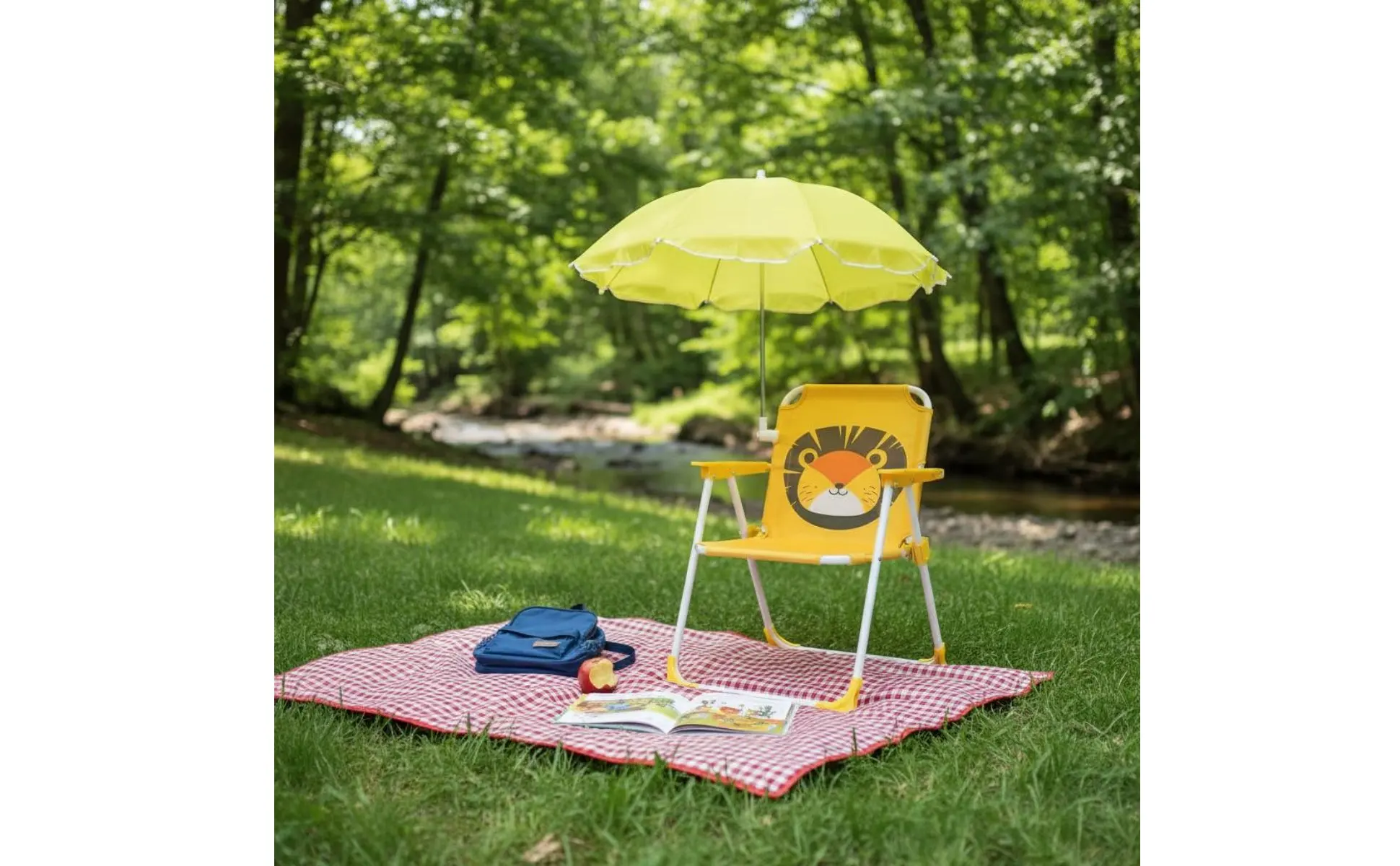 Children's Portable Chair with Sun Shade Foldable Kids Beach Chair with Umbrella Lightweight Sturdy Metal Frame for Patio Children's Portable Chair with Sun Shade Foldable Kids Beach Chair with Umbrella Lightweight Sturdy Metal Frame for Patio