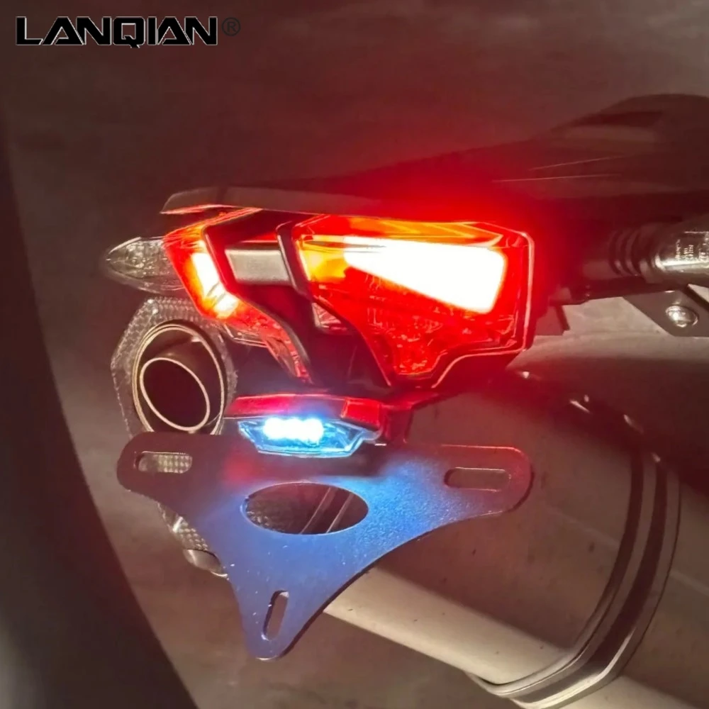후면 테일 깔끔한 펜더 제거기 키트, 690 Enduro 690 SMC 690 SMCR 번호판 거치대 브래킷에 적합, 오토바이 액세서리