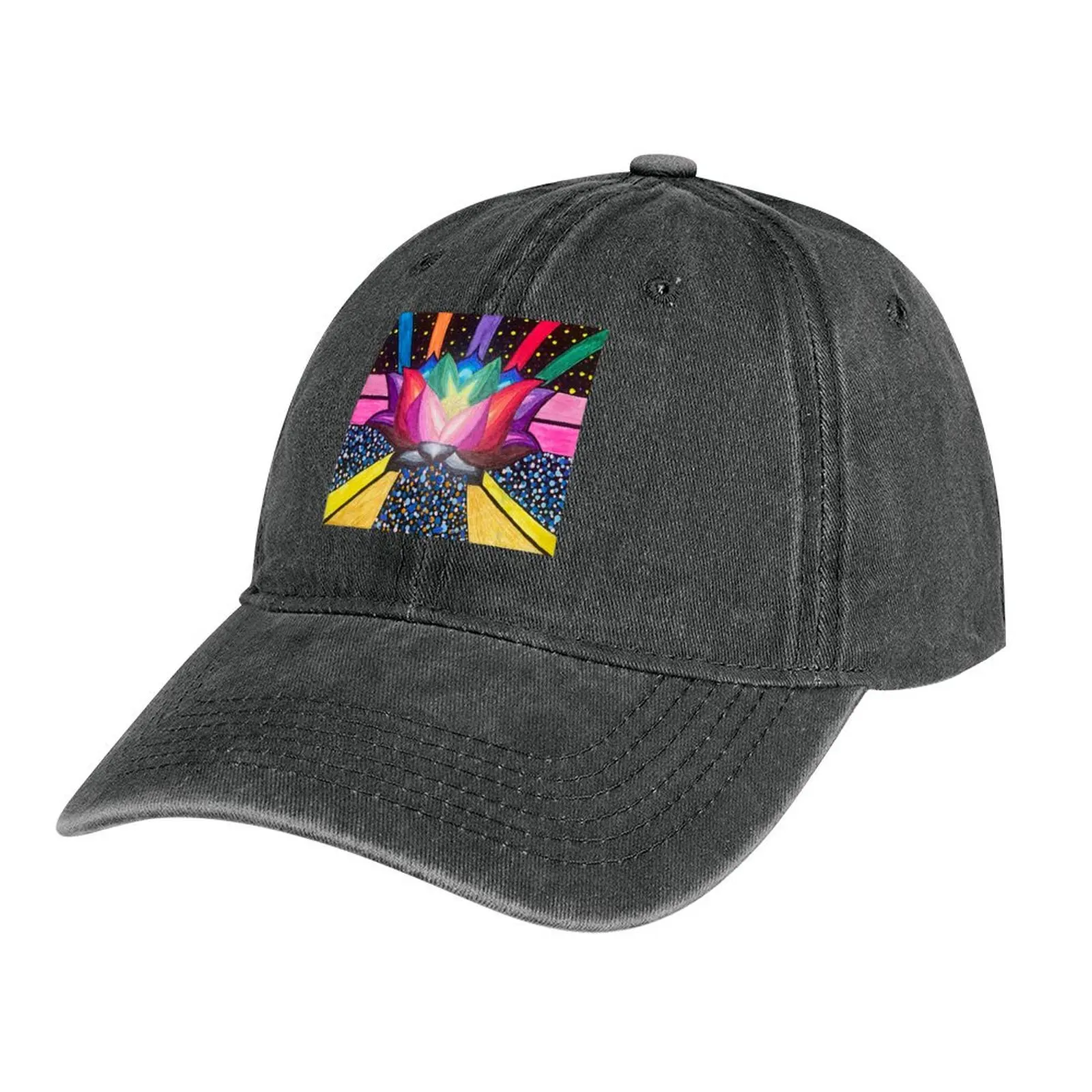 

Ковбойская шапка в виде цветущего лотоса, шапка для папы, шляпа-тракер, винтажная шляпа для мужчин и женщин для гольфа