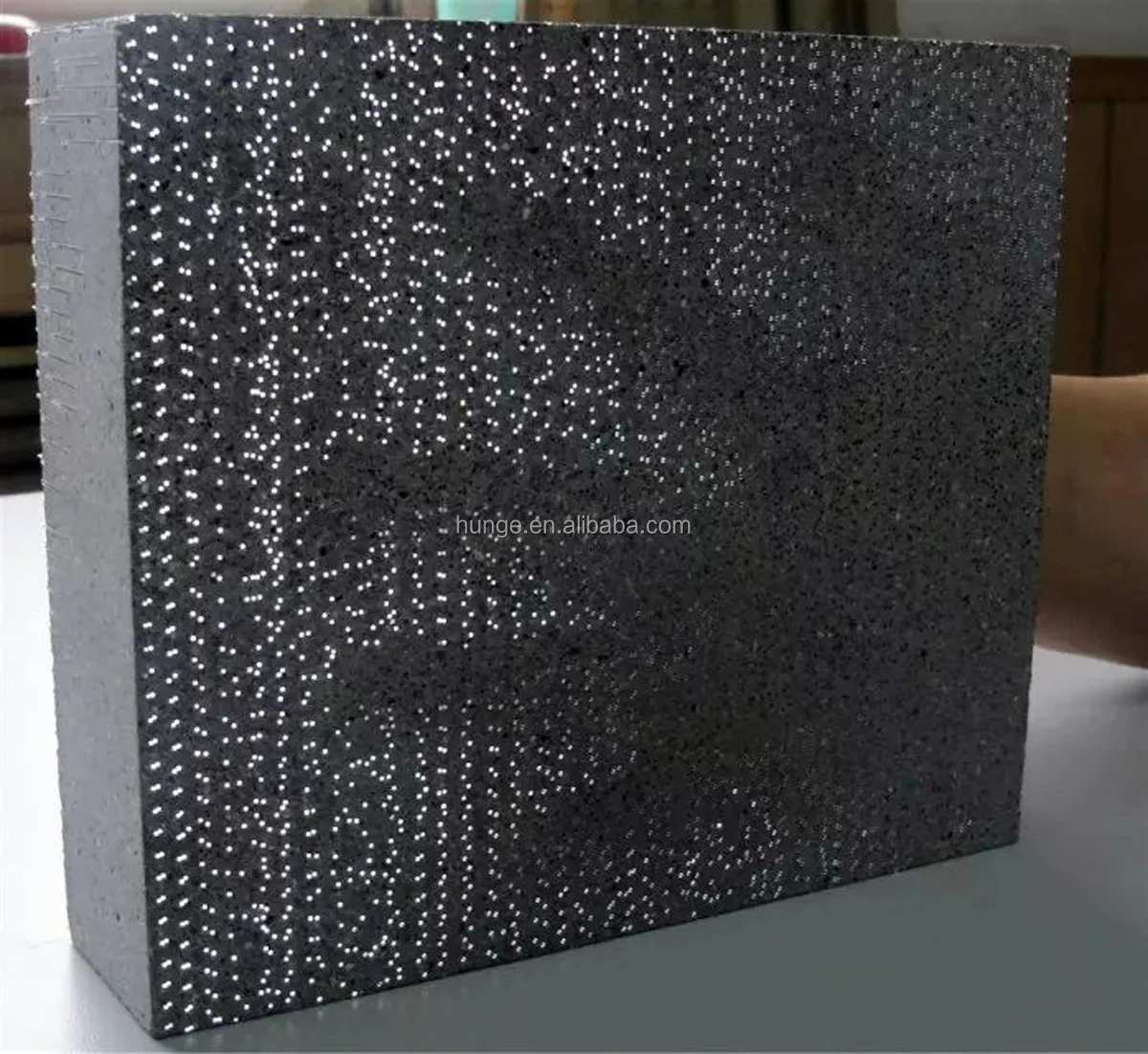 Light Transmitting Concrete Panel Starry Fiber Cement Board For Garden Yard Park Landscape Outdoor Lighting Decors
