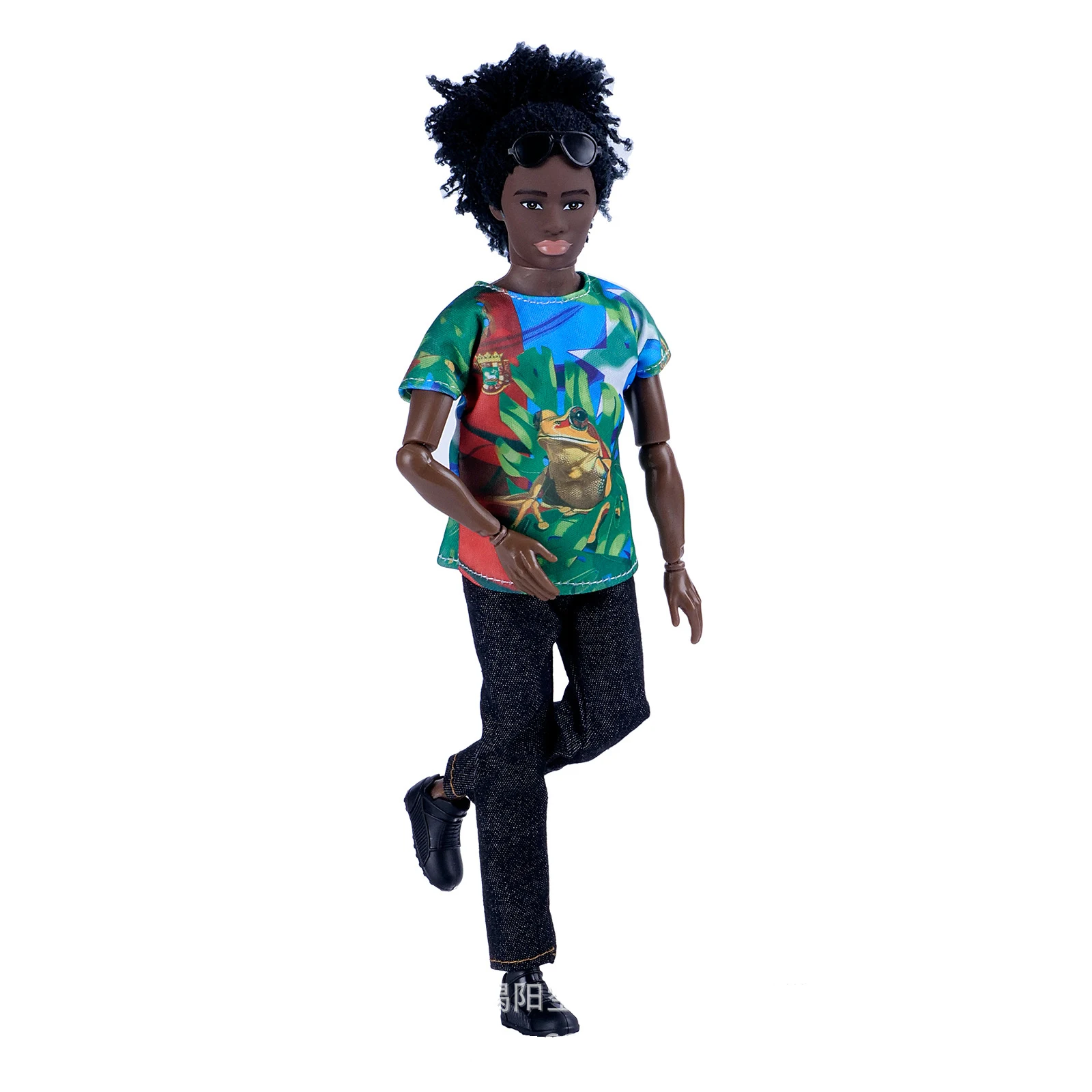1/6 Cool Boy African Black Skin Man Doll Fashion Clothe BJD 30CM Chocolate Skin Dirty Braid Doll Joints Movable Kids DIY Toy