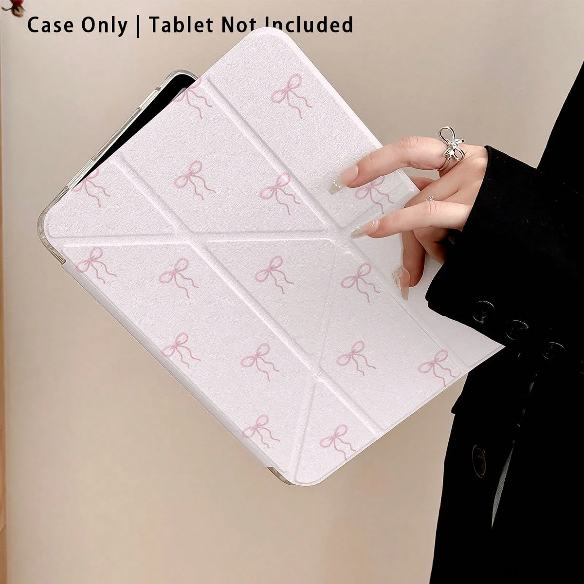 White Polka Dot Star Sticker 3+Y-fold