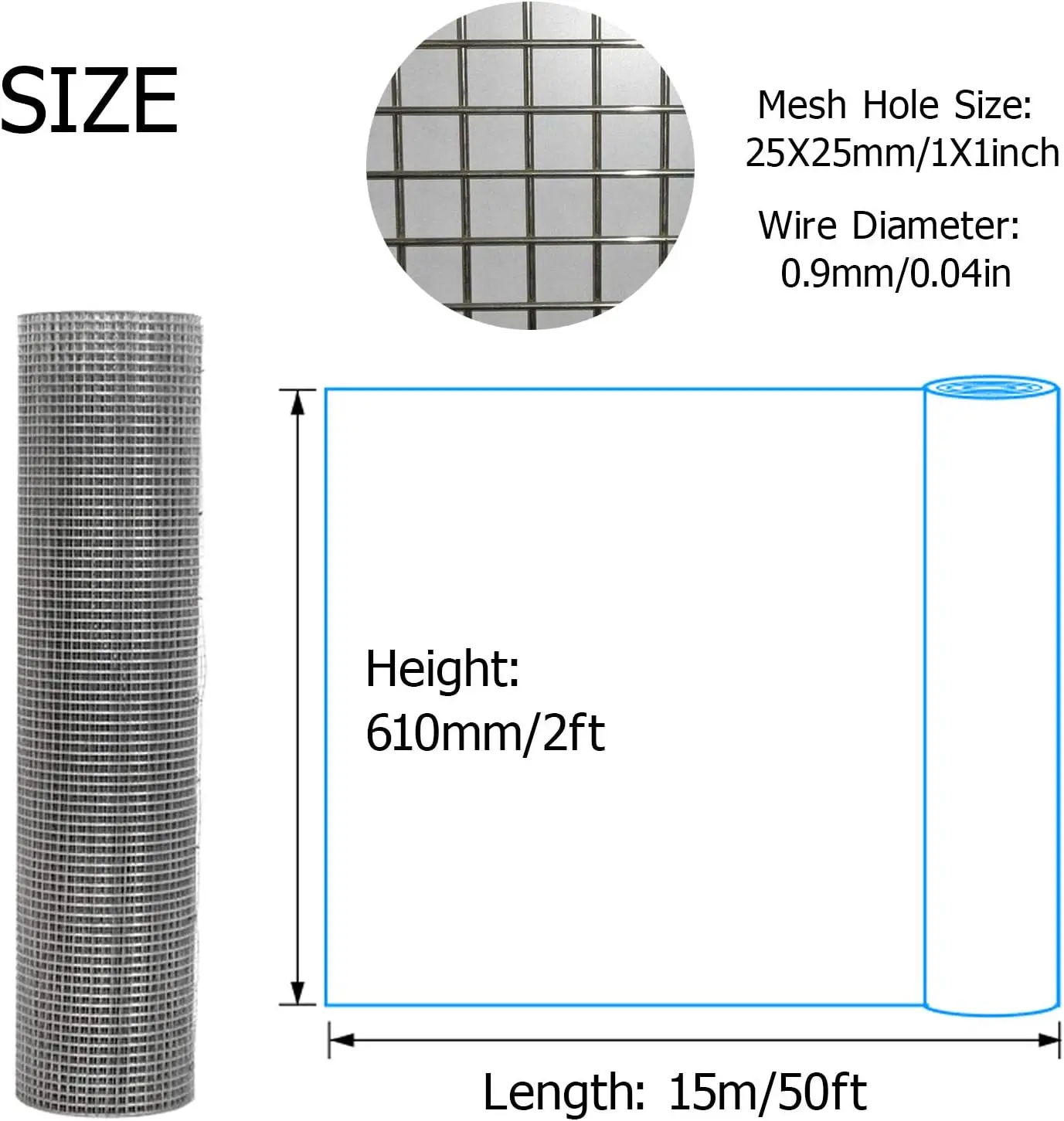 Welded-15mx610mm