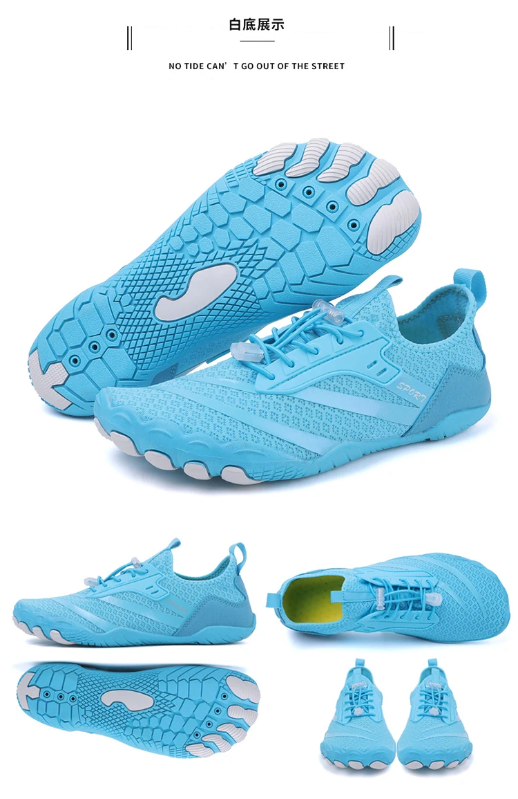 Large Size Unisex Outdoor Aqua Shoes Couples Vacation Seaside Barefoot Swim Shoes Beach Game Shoes Indoor Fitness Yoga Shoes