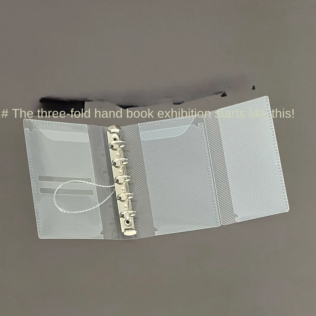 Notebook cover in use