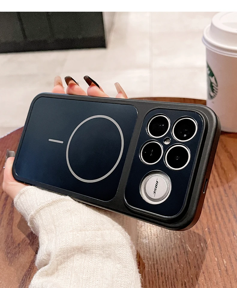 Magnetic Acrylic Skin-Friendly Anti-Drop Phone Case Cover