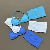 2 Pieces Yoga Gym Set Women Seamless Strappy Yoga Bra High Waist Workout Scrunch Shorts Sports Set Fitness Clothes Sportswear - Image 3