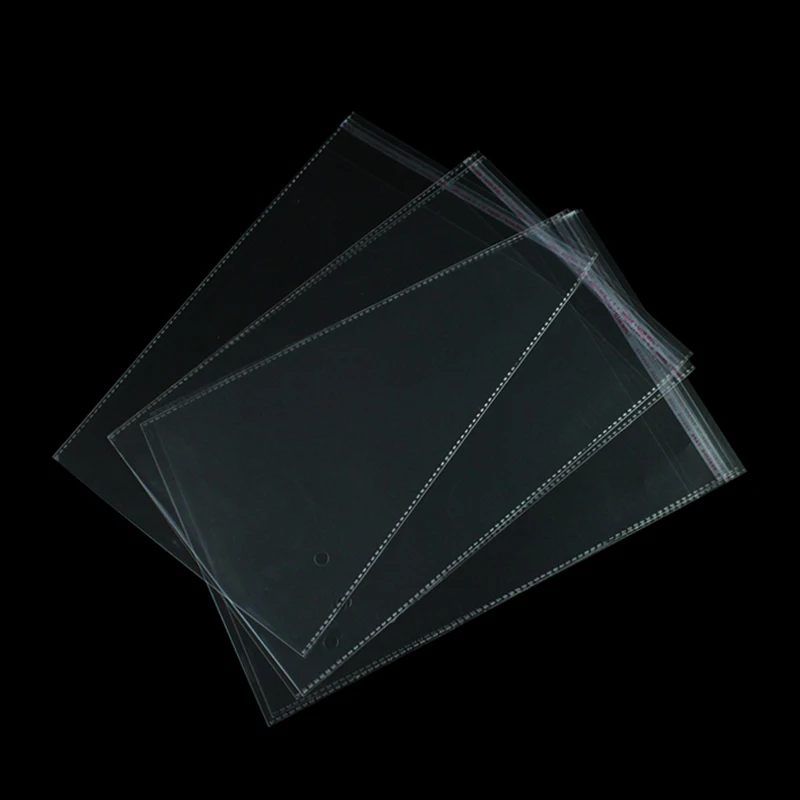 50pcs/set Width 25cm Storage Bags Clear Self Adhesive Seal Plastic Packaging Resealable Cellophane Opp Poly Bags Gift Bags 4