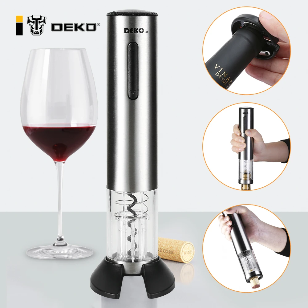 Deko Electric Wine Opener Automatic Corkscrew Rechargeable Household