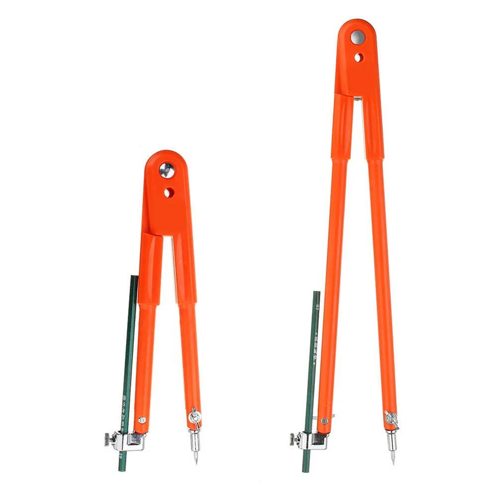 45 Steel Circular Marking Wood Working Drawing Compass Industry Line Scribe Tool Polypropylene Plastic Handle Good Insulation