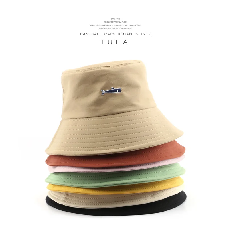 

Cotton Bucket Hat for Women and Men Fashion Embroidery Hat Summer Sun Caps Casual Panama Hat Gorras Unisex Bonnet