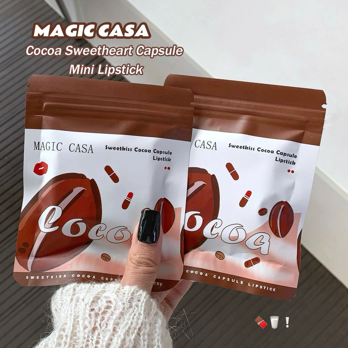 Coco Capsule Lipstick Set Matte Waterproof Lip Glaze 10 Colours_voghion.com