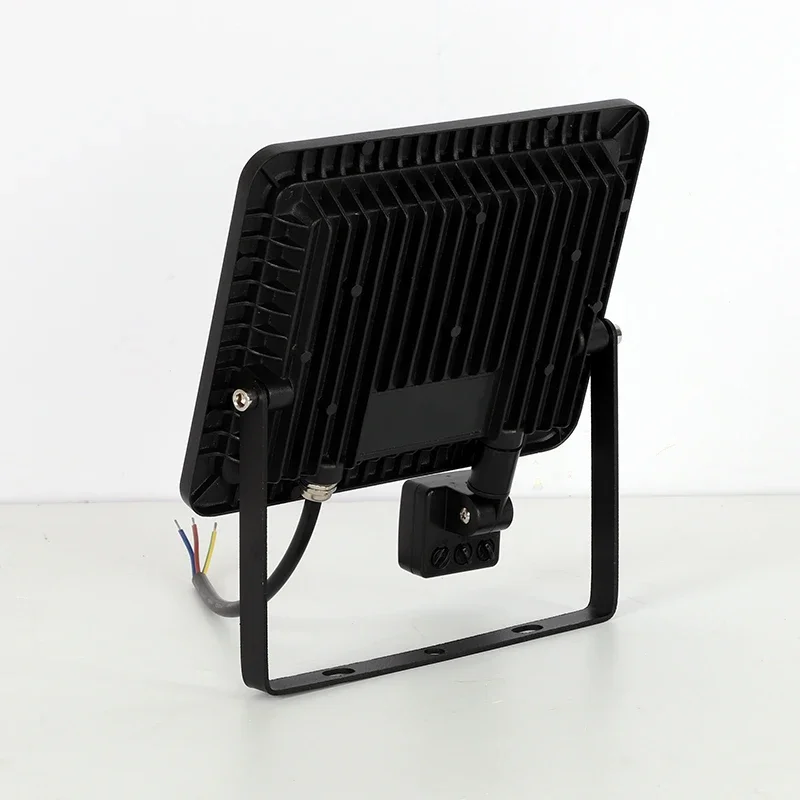 Led Flood Light 10W 20W 30W 50W 100W Induction Led flood light With Adjustable PIR Sensor 110V 220V Street Square Outdoor Lighting