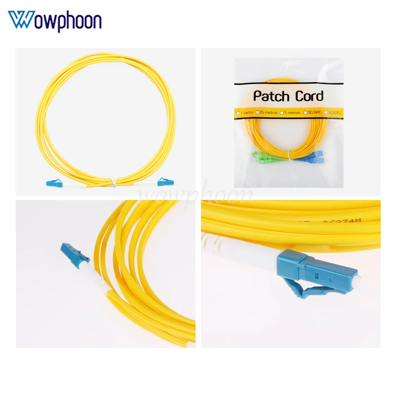 LC/UPC-LC/UPC Singlemode Simplex Fiber Optical Patch Cord SM SX 2.0mm G652D Patch Cable Jumper Fiber Optica Customized fiber optic cable