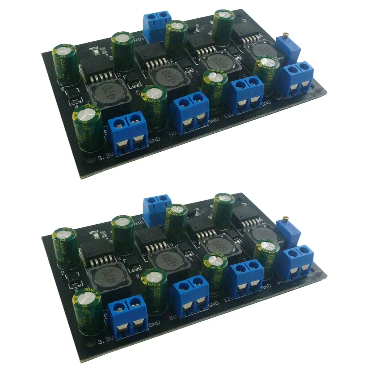 

2PCS 3A 4CH with din rail mount Case DC DC Step-Down Buck Converter Module