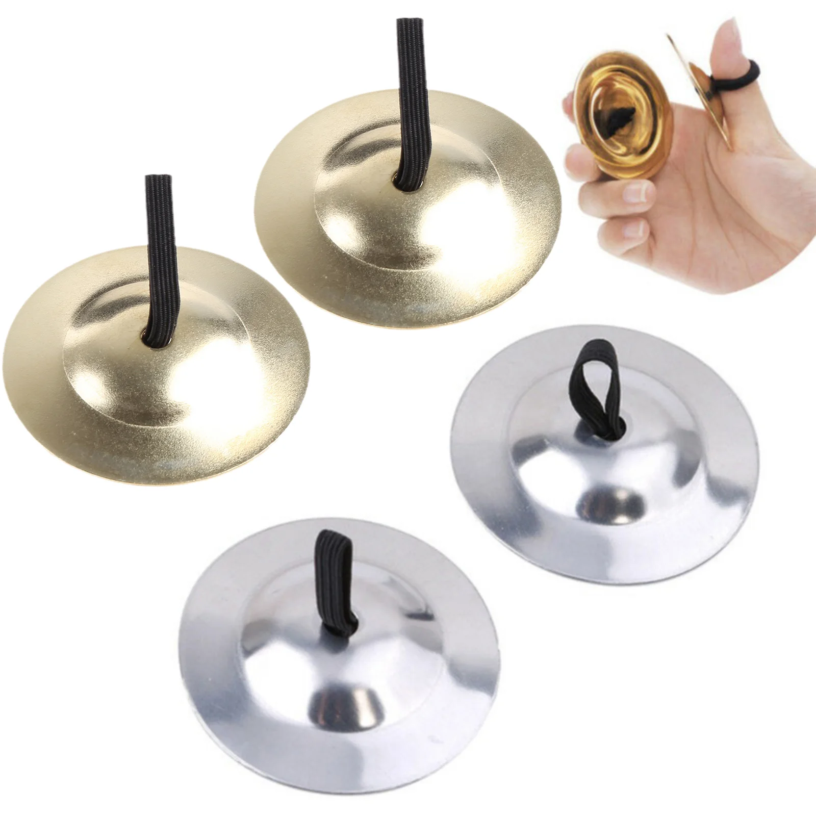 831C 1 Pair Mini Small Kids Children Copper Hand Cymbals Gong Band Rhythm Musical Percussion Instrument Children Handmade Toy