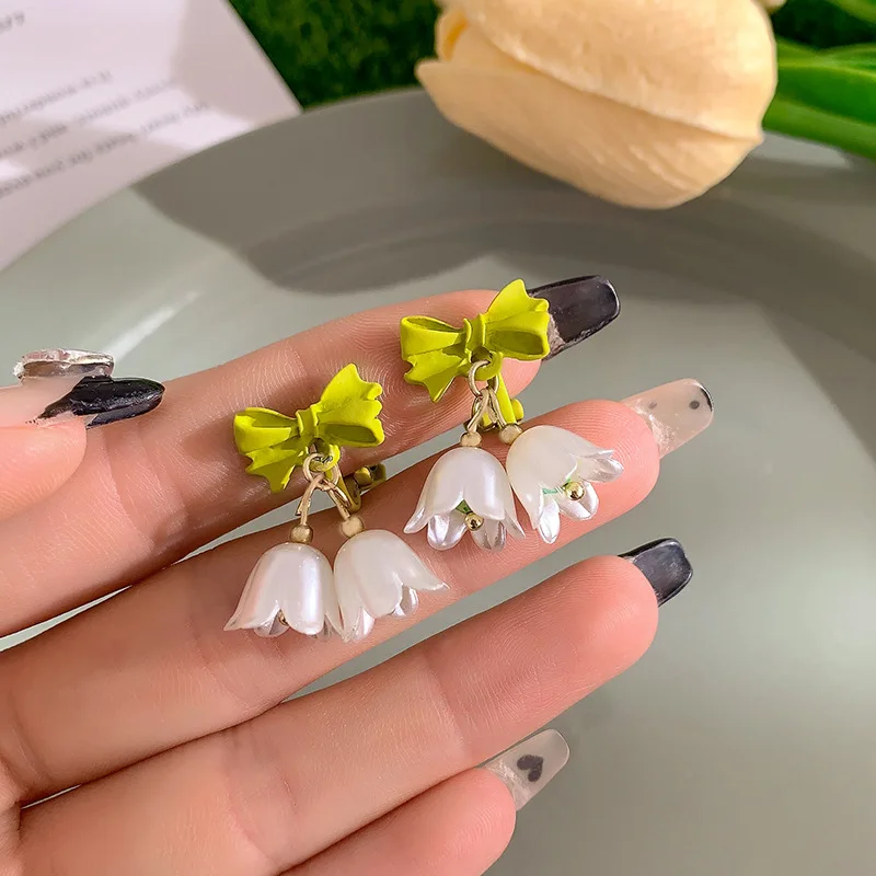 Summer Flower Ear Clip Without Ear Hole Girl Earrings