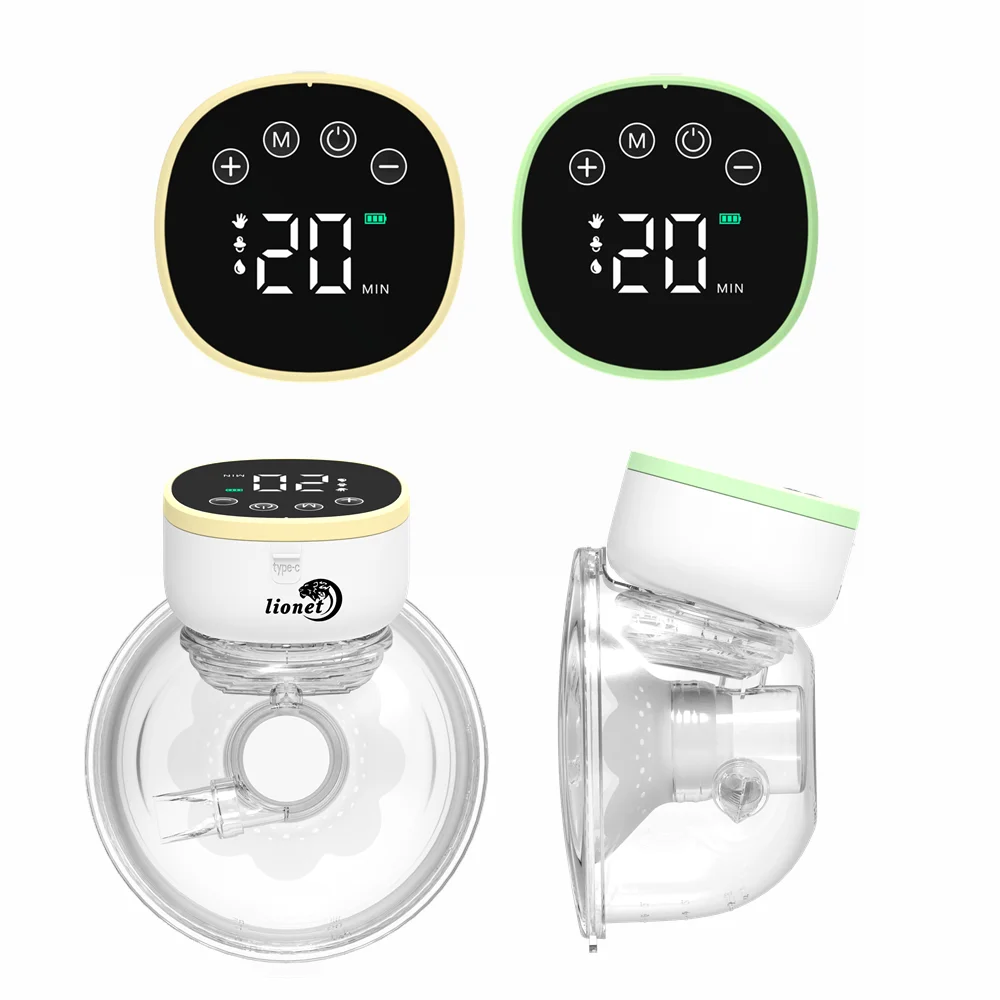 Electric Wearable Breast Pump Rechargeable Wireless Hands Free_voghion.com