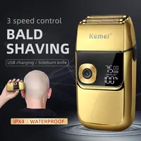 Kemei Trimmer Machine With Electric Foil for Men All Metal 2 in 1 With LED And Waterproof 1