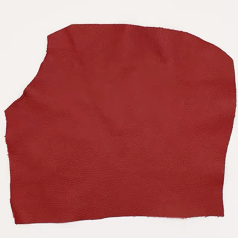 두꺼운 소가죽 소재, 천연 가죽 상층, 1.8mm 버건디 쿠션, 진한 빨간색 소파 시트 가죽 원단