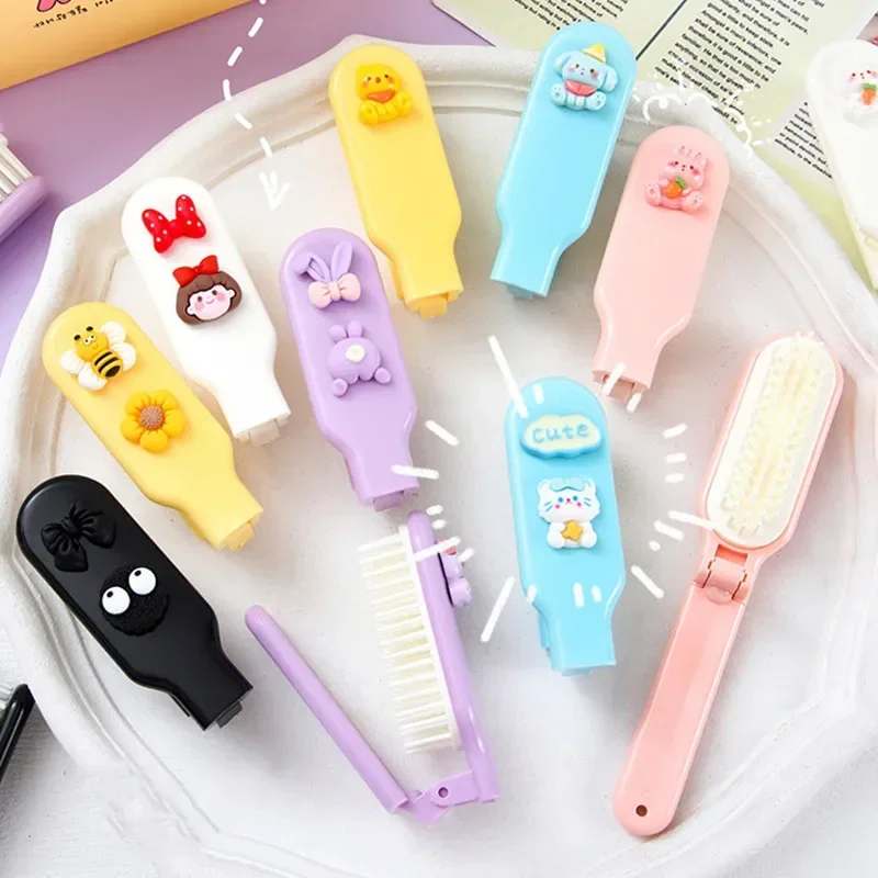 Mini Lovely Hair Brushes for Toddler Girl Cartoon Animal Baby Girls Comb Smalll Portable Hair Care Tools Accessories