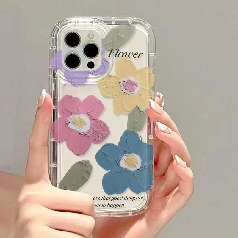 Floral Design Protective Phone Case