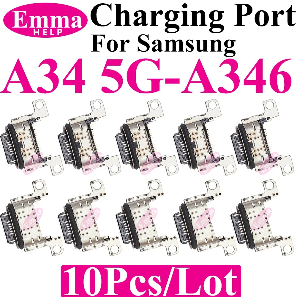 Original Charging Port Connector for Samsung A15 A05S A25 A35 A55 A13 A04S A14 A23 A33 A24 A34 A54 A53 USB Charger Pin Plu 10Pcs charger port