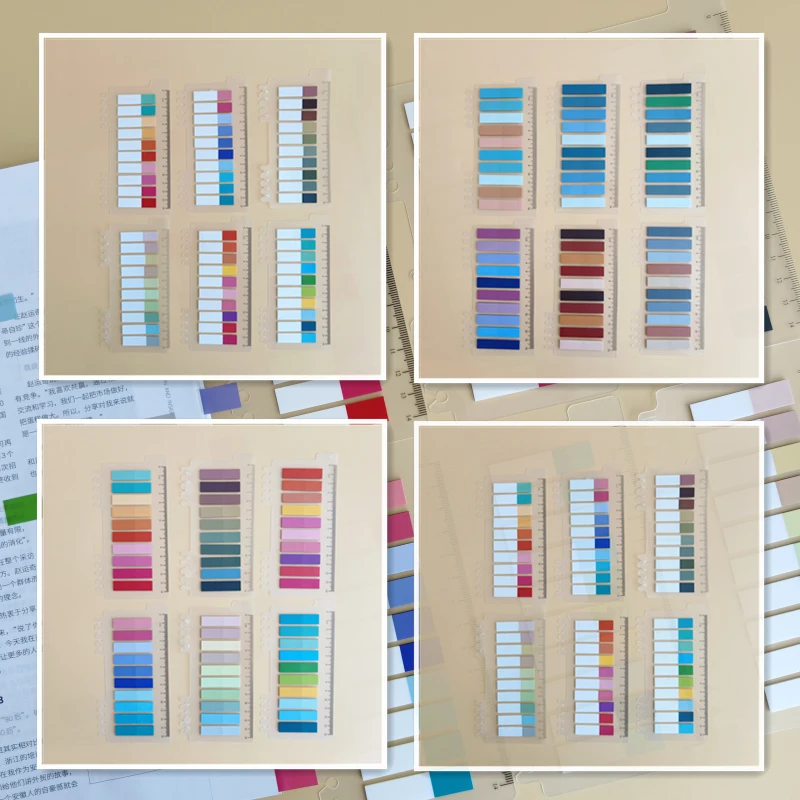 6Packs/Set Transparent Sticky Notes Self-Adhesive BookMarkers Annotation Reading Book Clear Tab Kawaii Cute Stationery 3