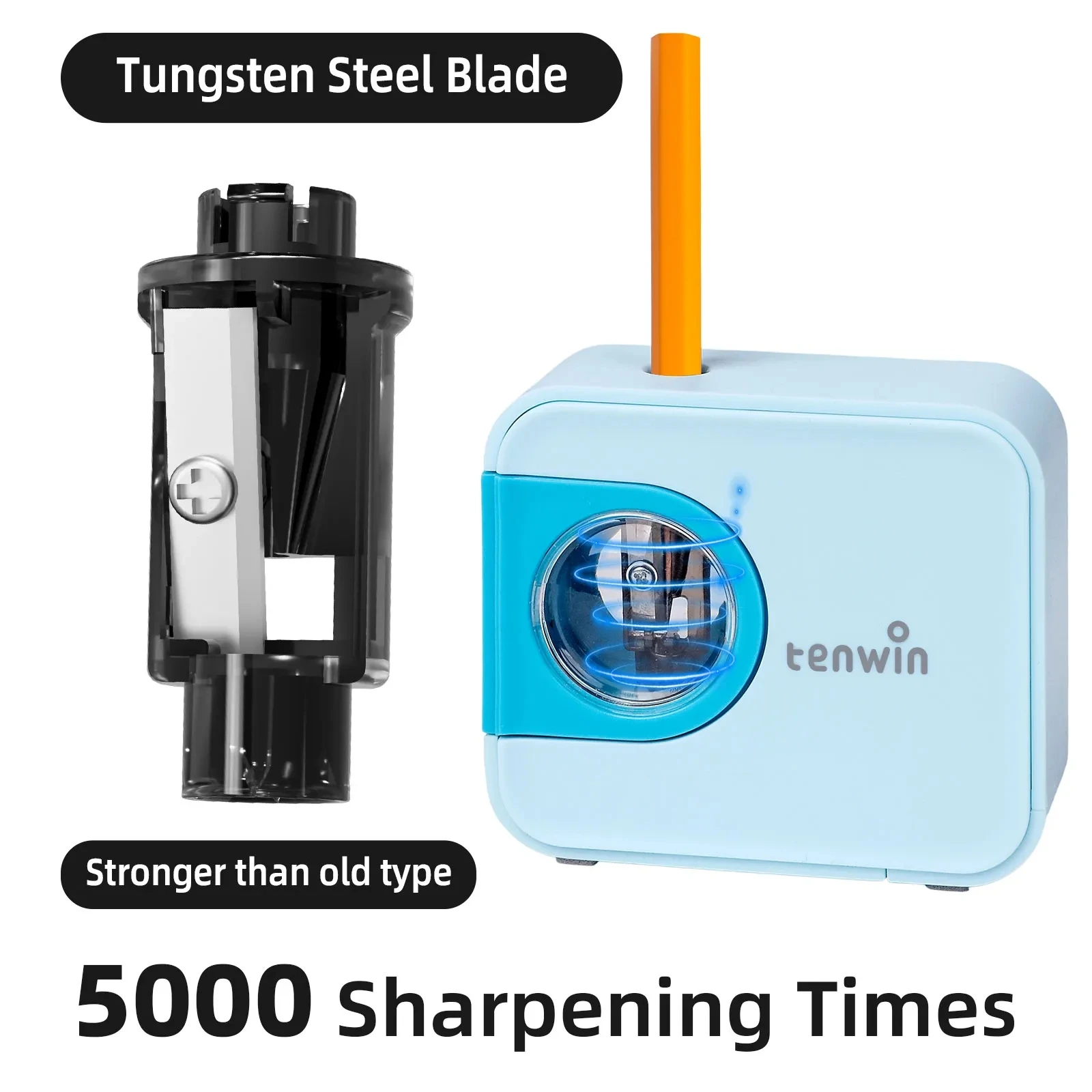 텐윈 텅스텐 강철 날 연마 도구, 전기 연마기, 학생 문구용품, 노동 절약 샤프너