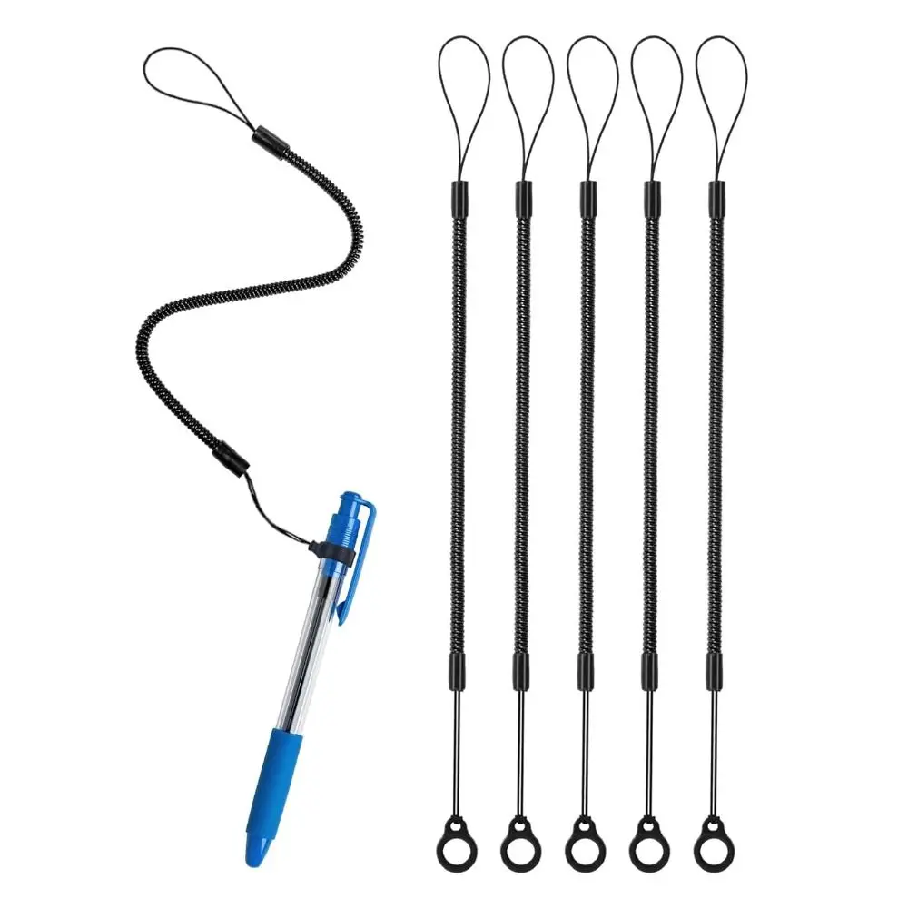 5pcs 전문가용 개폐식 펜 끈 분실 방지 40cm 길이 펜 끈 탄성 펜 홀더 사무실용