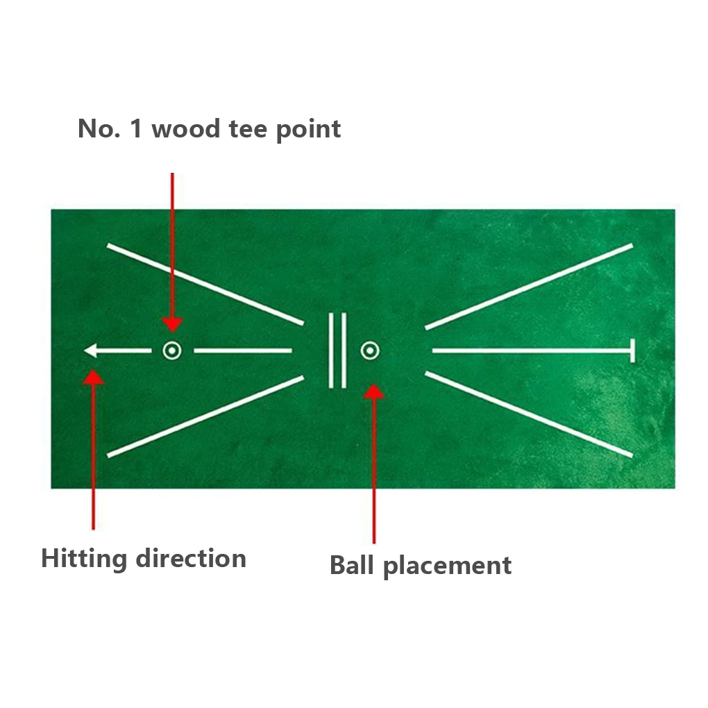 Golf Training Mat Portable Swing Detection Tracker Batting Trace Hitting Driving Range Practice Fixed Rug Pad Gym Backyard