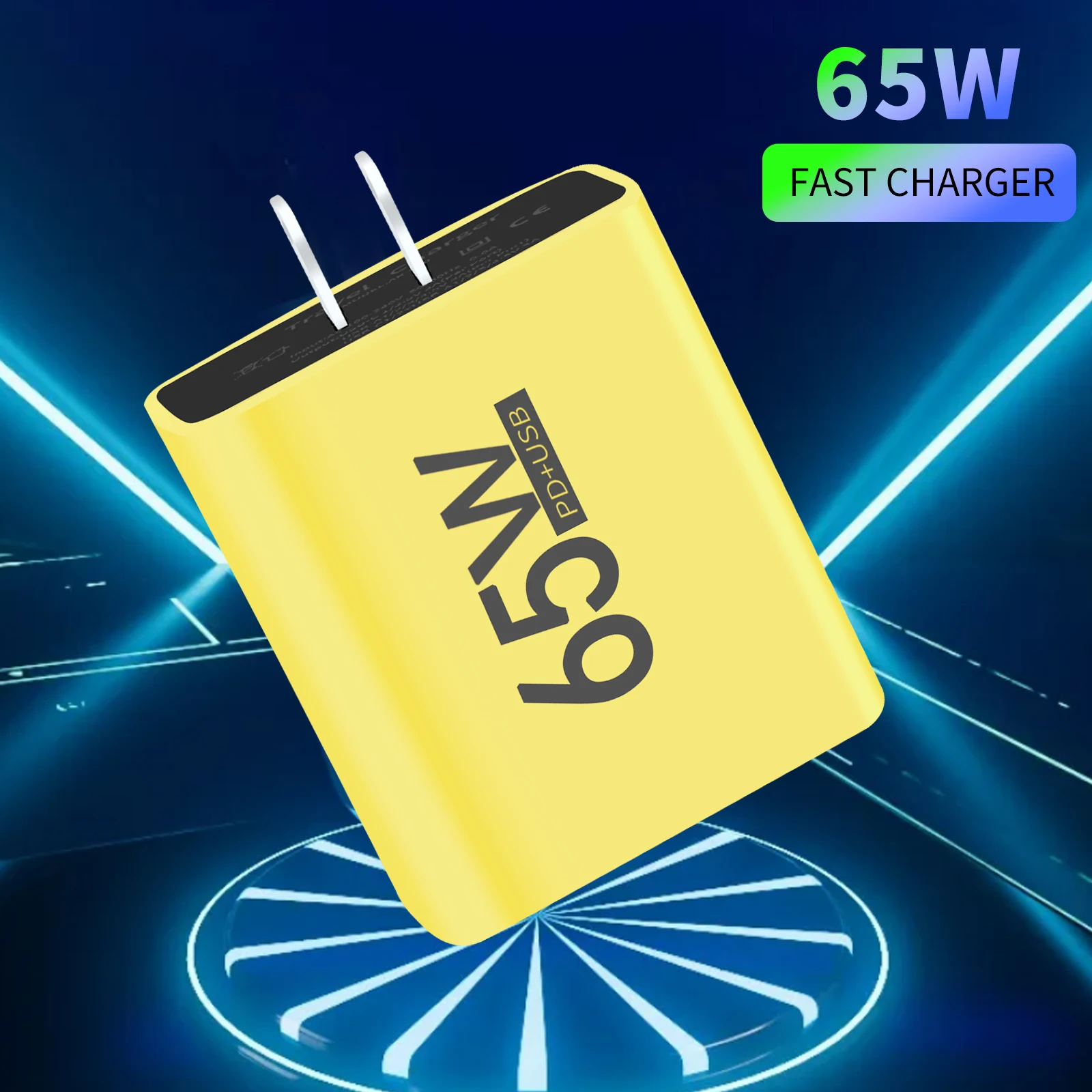 65W 6 Ports Power Charger Adapter for iPhone 15 Xiaomi 13 Samsung Huawei Tablet
