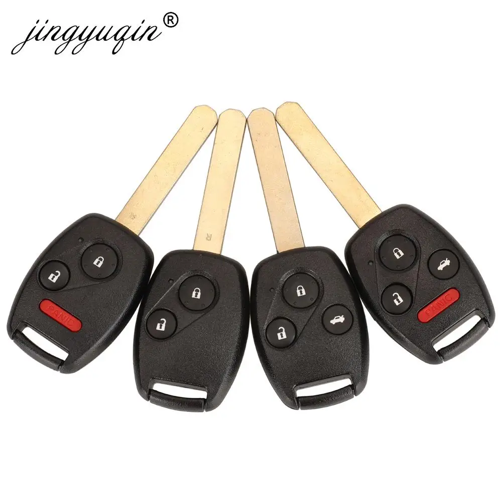 Jingyuqin N5F-S0087-A 원격 자동차 키, 433MHz ID46 칩, 혼다 시빅 2006 2007 + 자동 키, 포브 컨트롤, 72147-SNB-T010-M2