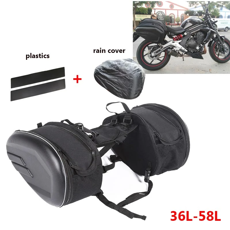 Bolsas de viaje para casco de motocicleta, alforjas de maleta + par de chubasquero, impermeable, SA212, novedad| | -