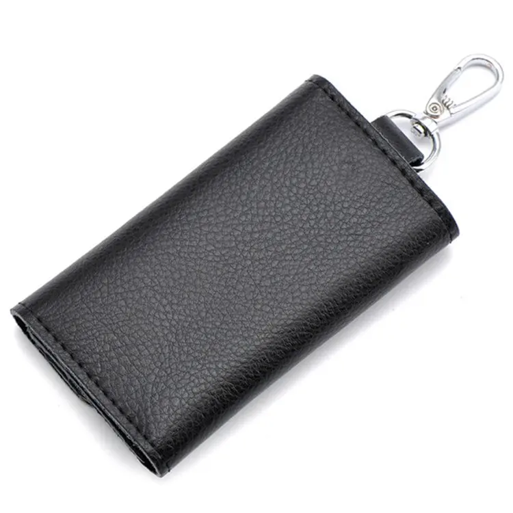 Брелок для ключей для мужчин и женщин, держатель для ключей, сумка-Органайзер для автомобильных ключей, женская черная мини-сумка для карт