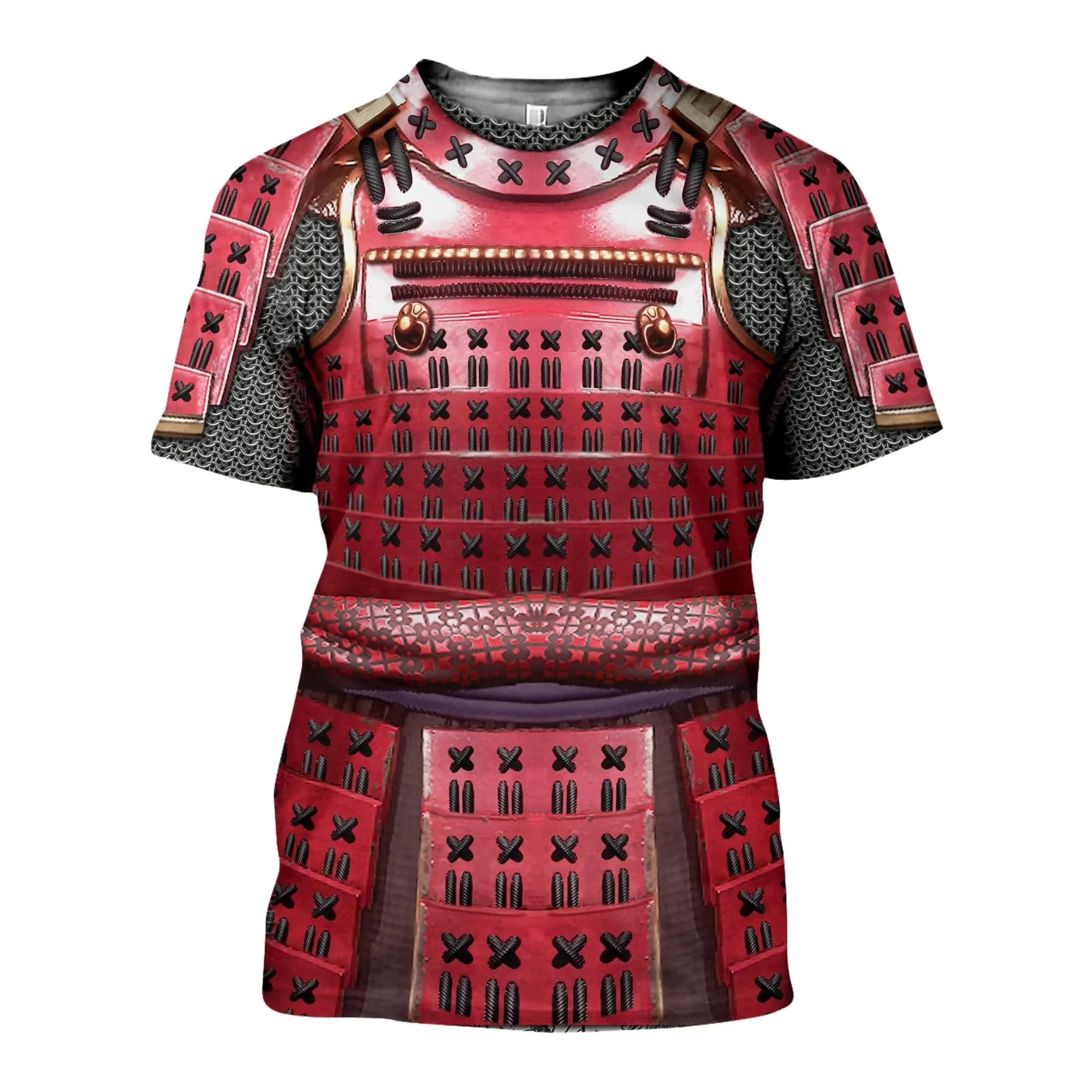 

2023 New Samurai Armor 3D Printed T Shirts Men's Summer Short Sleeve Harajuku Casual Streetwear Unisex Summer Clothing