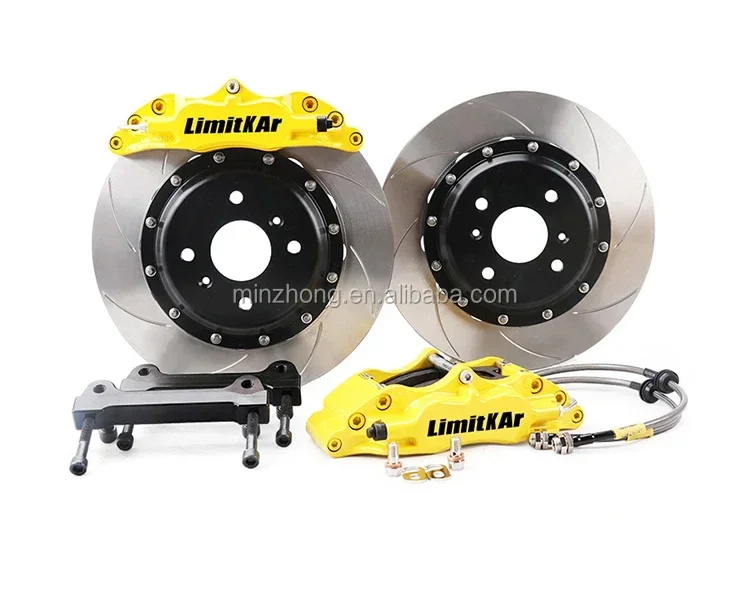 Universal Brake System For AP 5200 Racing 4 Pots Modified Big Brake Caliper 330mmx28mm Disk For 17 Inch Wheel BMW E46
