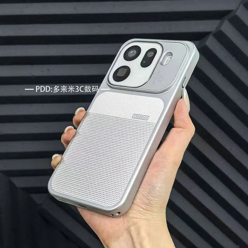 Luxury Leather Acrylic Case with Built-in Magnetic Cover - Shockproof & Wireless Charging Compatible