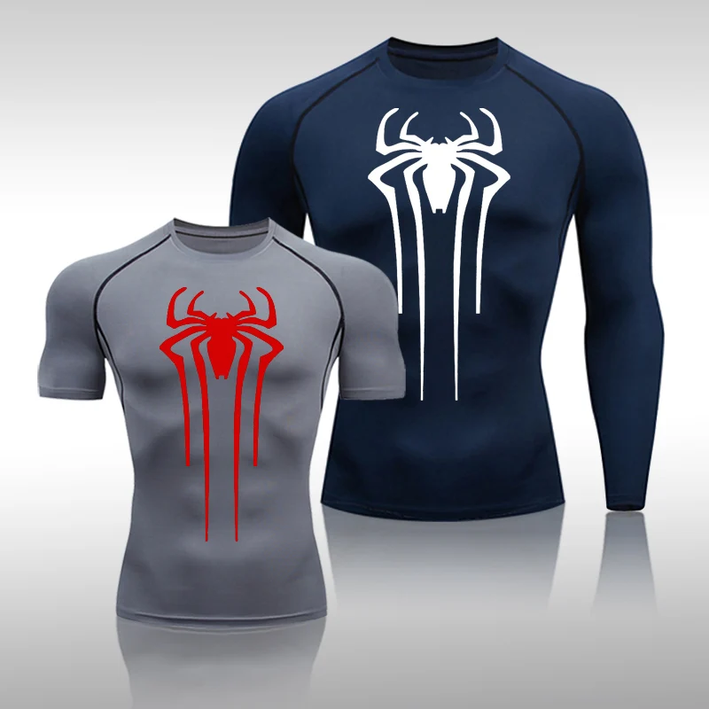 

Sports Shirt Men Running T Shirt Men Gym Shirt Training Clothing Compression Workout Super hero Muscle T-Shirt Fitness Tees