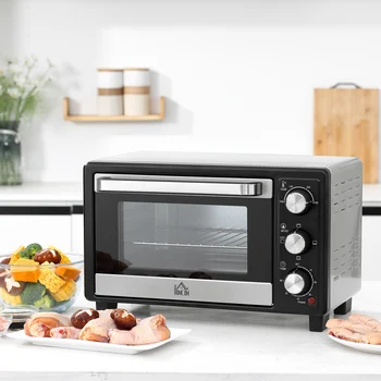 HOMCOM 16L 1400W forno elettrico da tavolo con termostato termico a 3 modalità 1