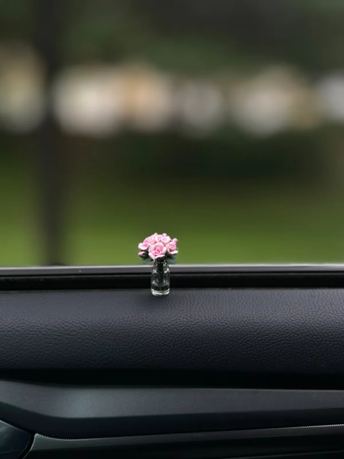 Simpatica decorazione interna per auto Mini vaso di girasole rosa Ornamenti decorativi per console centrale automatica per accessori regali per auto - Image 5