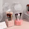 Transparent Acrylic Makeup Brush Holder Makeup Organizer Cosmetic Holder Pencil Lipstick Desk Container Table Makeup Storage Box 1