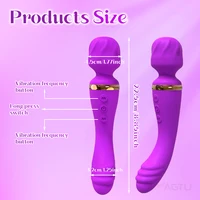 2-in-1-Vagina-Vibrator-Zauberstab für Frauen, G-Punkt, Klitoris, Brustwarzen, Stimulator, Brustmassagegerät, weiblicher Masturbator, Sexspielzeug für Frauen 4