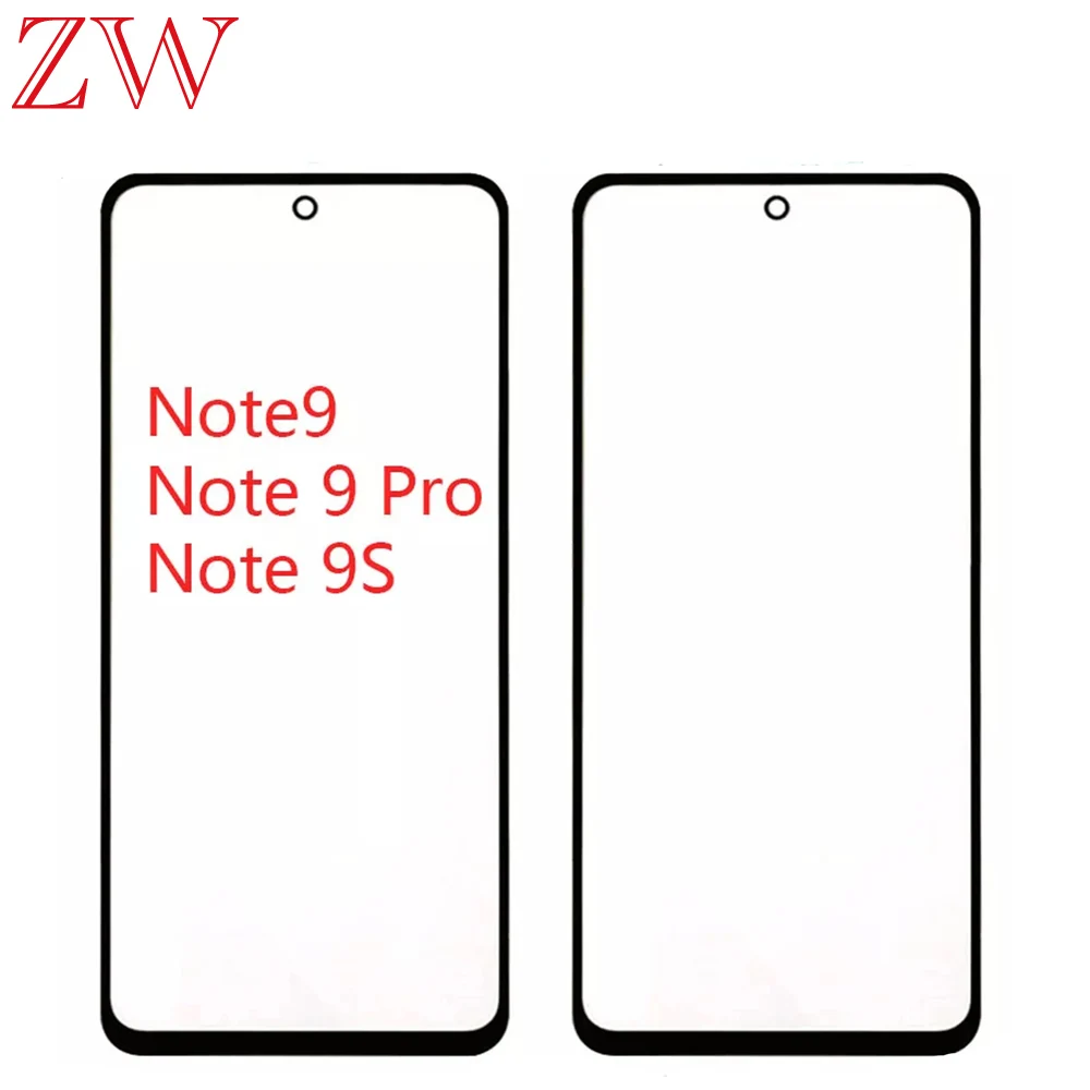 For Xiaomi Redmi Note 9S / Note 9 Pro Touch Screen LCD Front Outer Glass Panel Lens Note9 Touchscreen Glass Cover Replace LCD Display Replacement