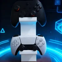 Support universel pour manette de jeu et casque, 3 niveaux, pour Xbox Switch PS4/5, accessoires de jeu de bureau, 1 pièce 4