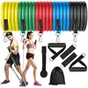 11pcs Beginner Fitness Equipment, Exercise Rubber Bands, Lightweight Resistance Bands, Fitness Training, Portable Elastic Bands