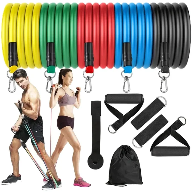 11pcs Beginner Fitness Equipment, Exercise Rubber Bands, Lightweight Resistance Bands, Fitness Training, Portable Elastic Bands 11pcs Beginner Fitness Equipment, Exercise Rubber Bands, Lightweight Resistance Bands, Fitness Training, Portable Elastic Bands