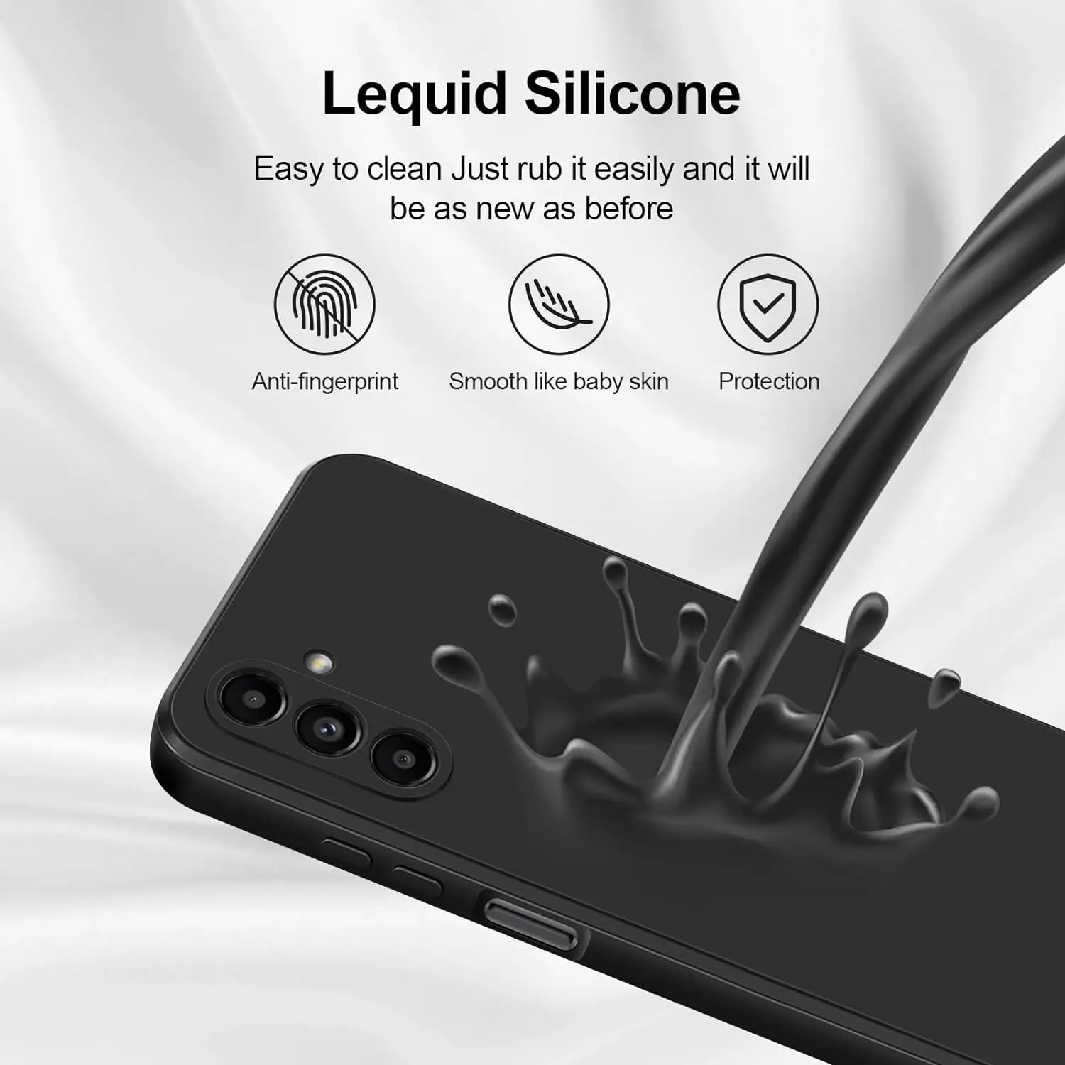 Premium Silicone Shockproof Phone Case with Lanyard Cord - Elegant Protection Cover