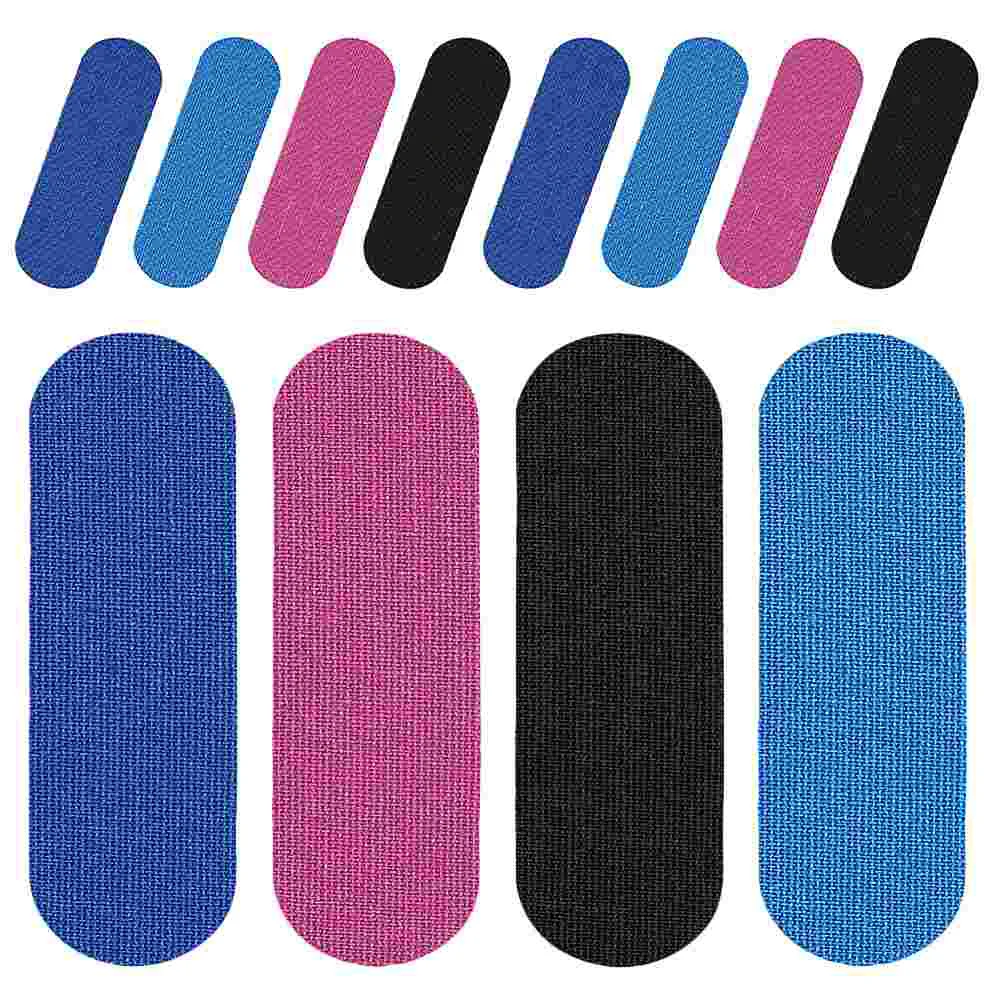 12 Pcs Elastic Finger Protection Patch Anti-friction Sports Tape 12pcs Bowling Thumb Protector Lightweight Tapes Fabric foam foot corn calluses toe finger protector tape hallux valgus bunion shoe cushion anti friction high heel feet pads sticker