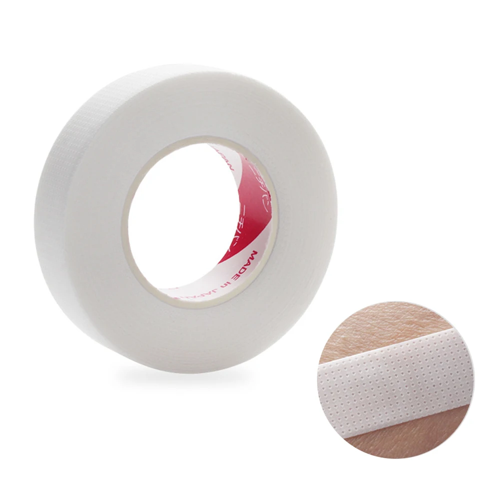 Description Picture 3 of item2/5Rolls Eyelash Extension Tape Under Eye Patches White Paper Breathable Easy To Tear Micropore Tape for Eyelashes Lash Tools 9M